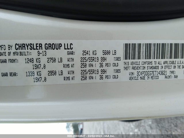 Dodge Journey R/t 2014 3C4PDDEG7ET143621 Image 9