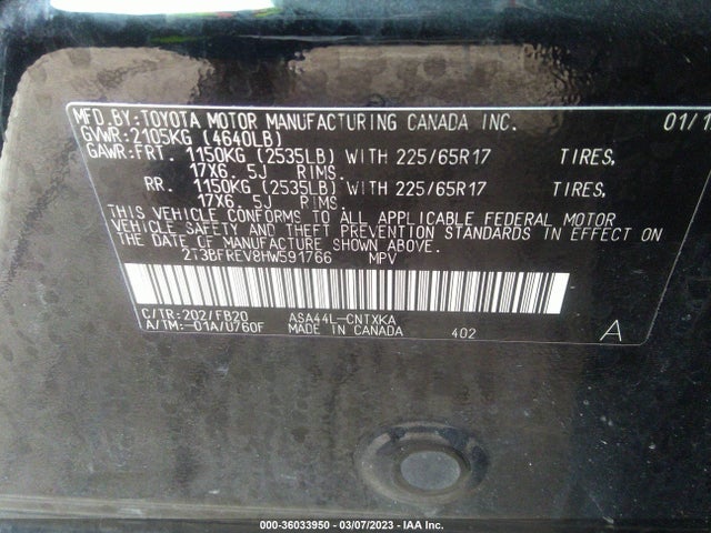 Toyota RAV4 LE 2017 2T3BFREV8HW591766 Image 10