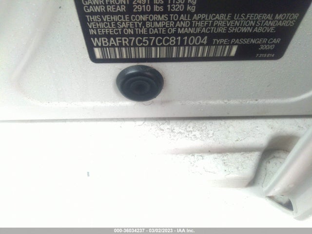 BMW 5 Series 535i 2012 WBAFR7C57CC811004 Image 10