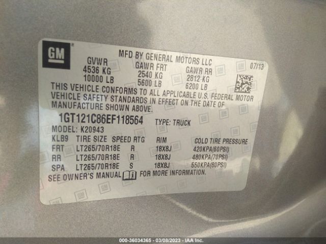 1GT121C86EF118564 GMC Sierra 2500hd Slt