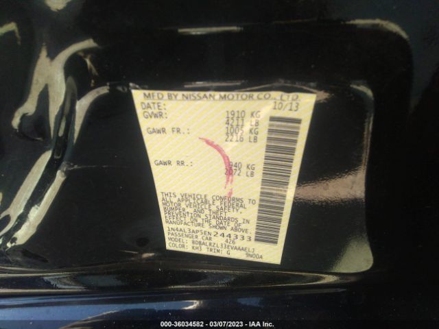 1N4AL3AP5EN244333 Nissan Altima 2.5 S