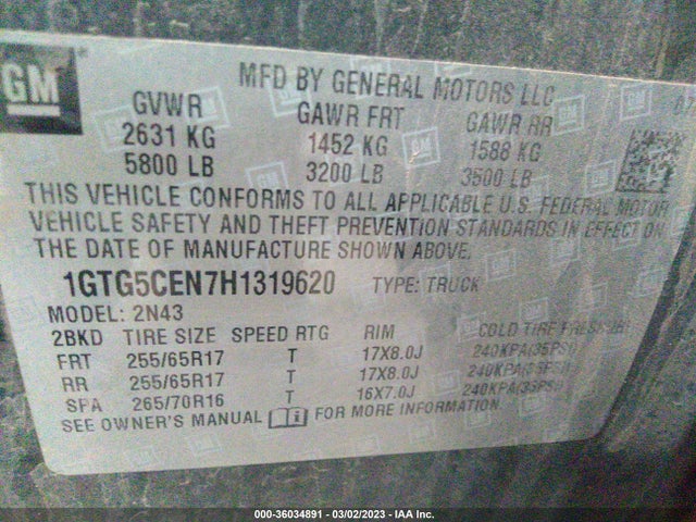 GMC Canyon 2wd Sle 2017 1GTG5CEN7H1319620 Image 9