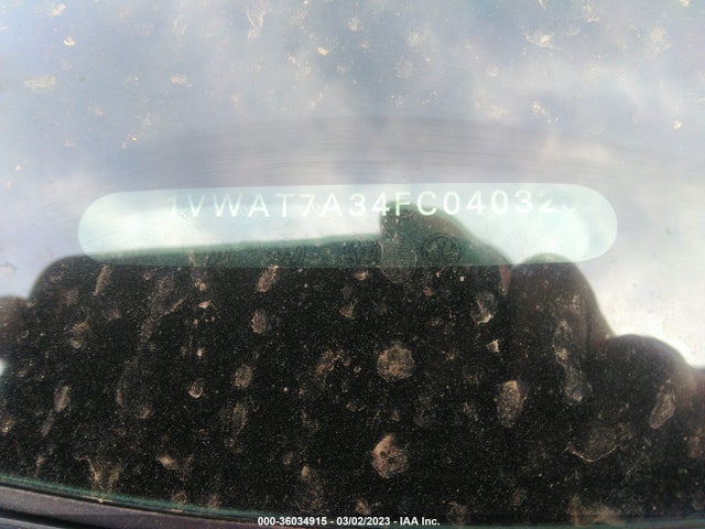 1VWAT7A34FC040325 Volkswagen Passat 1.8t S