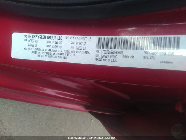 Dodge Avenger Sxt 2013 1C3CDZCB8DN606811 Image 10