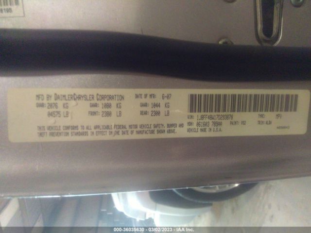 1J8FF48W17D293878 Jeep Patriot Limited