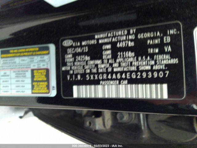 5XXGR4A64EG293907 KIA Optima Sx Turbo