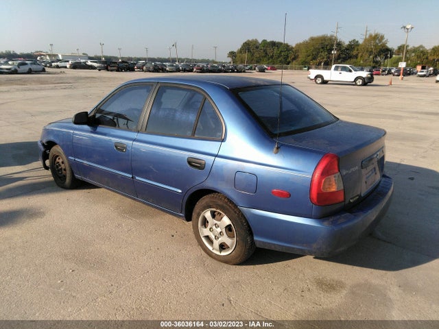 2002 HYUNDAI ACCENT GL VIN: KMHCG45C92U304096