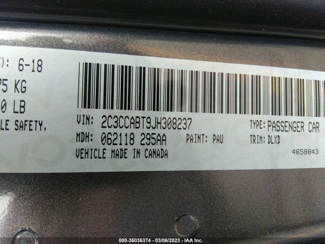 Chrysler 300 300s 2018 2C3CCABT9JH308237 Image 9