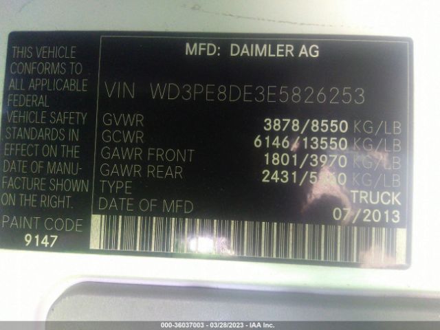 WD3PE8DE3E5826253 Mercedes-Benz SPRINTER CARGO VANS