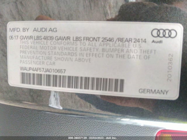 2018 Audi S5, VIN: WAUP4AF57JA010657