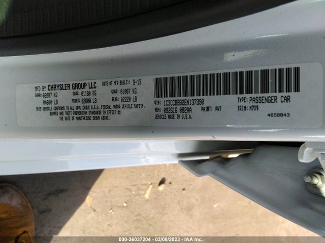 1C3CCBBB2EN137390 Chrysler 200 Touring