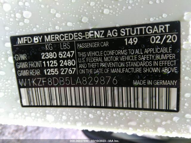 W1KZF8DB5LA829876 Mercedes-Benz E-class E 350