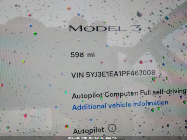 Tesla MODEL 3 2023 5YJ3E1EA1PF467008 Image 8