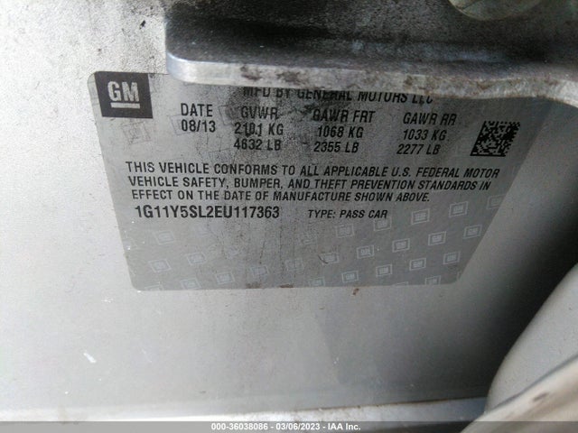 Chevrolet IMPALA LS 2014 1G11Y5SL2EU117363 Image 10