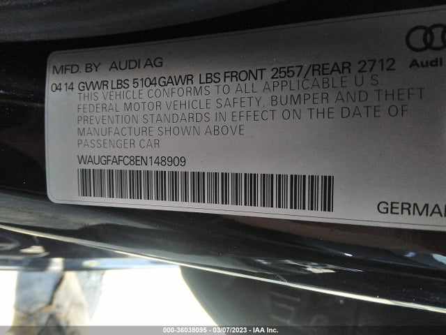 WAUGFAFC8EN148909 Audi A6 2.0t Premium Plus