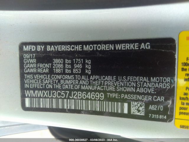 WMWXU3C57J2B64699 Mini Hardtop 4 Door Cooper S