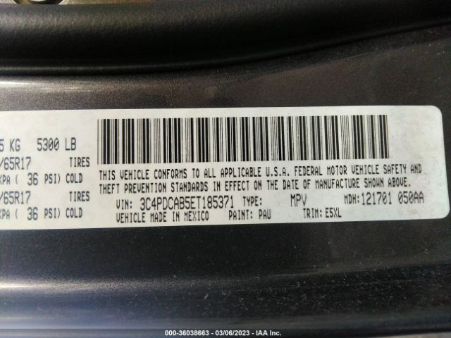 3C4PDCAB5ET185371 Dodge Journey American Value Pkg