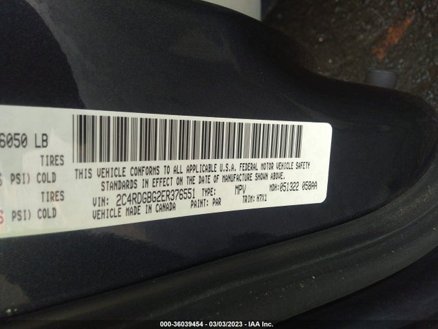 Dodge Grand Caravan Se 2014 2C4RDGBG2ER376551 Image 10
