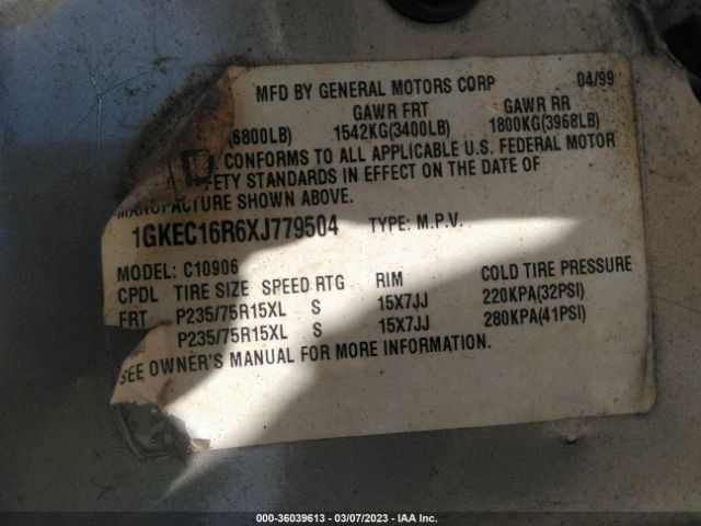 1GKEC16R6XJ779504 GMC Suburban