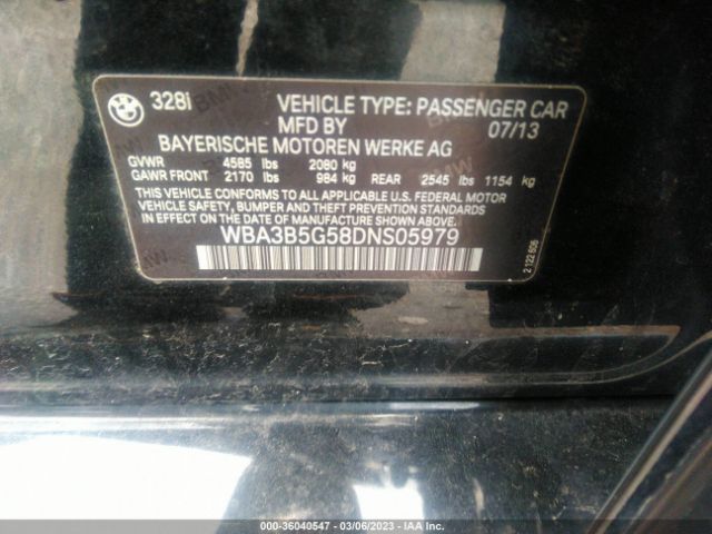 WBA3B5G58DNS05979 BMW 3 Series 328i Xdrive
