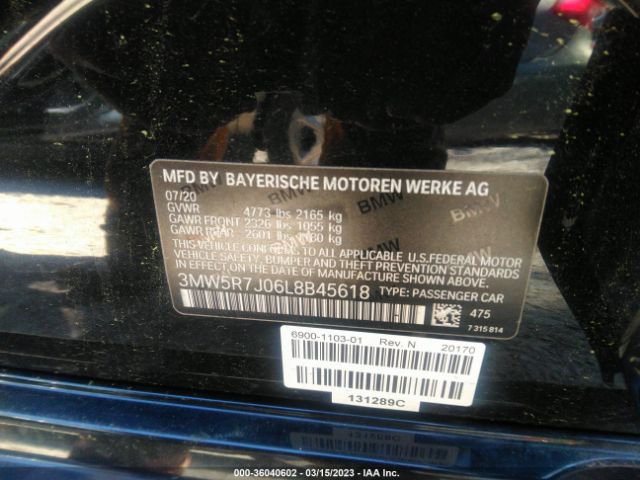3MW5R7J06L8B45618 BMW 3 Series 330i Xdrive