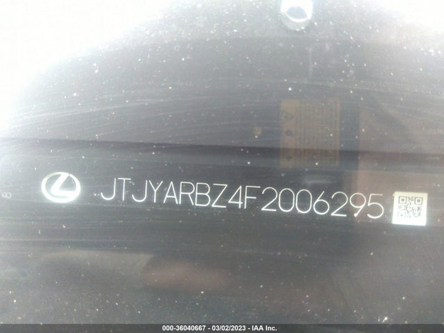 JTJYARBZ4F2006295 Lexus NX 200T