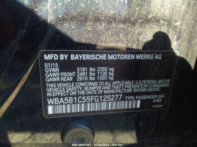 WBA5B1C55FG125277 BMW 5 Series 535i