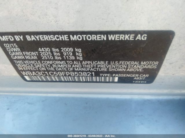 WBA3C1C59FP853821 BMW 3 Series 328i