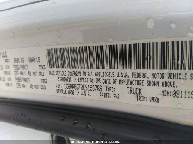 RAM 1500 Slt/big Horn 2014 1C6RR6GT0ES153786 Image 11