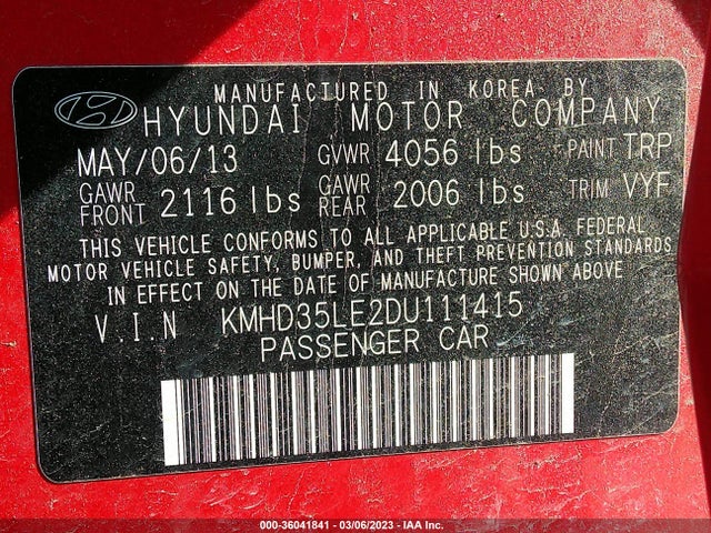 Hyundai ELANTRA GT 2013 KMHD35LE2DU111415 Image 9
