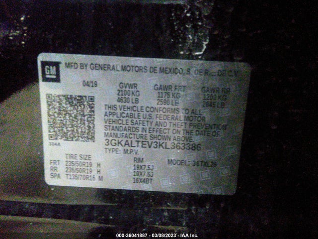 GMC Terrain Sle 2019 3GKALTEV3KL363386 Image 9