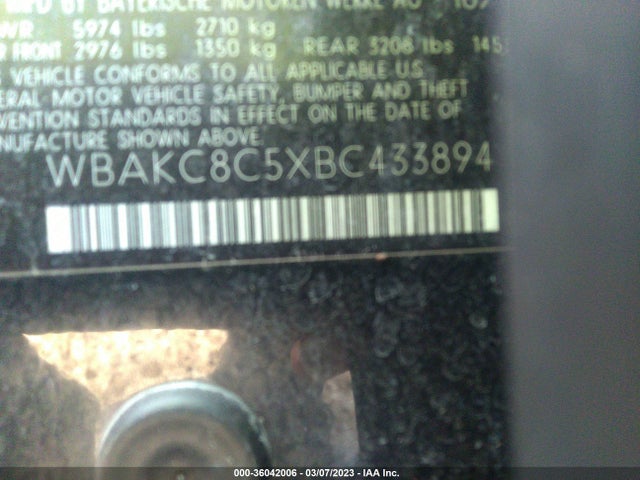 BMW 7 Series 750li Xdrive 2011 WBAKC8C5XBC433894 Image 10