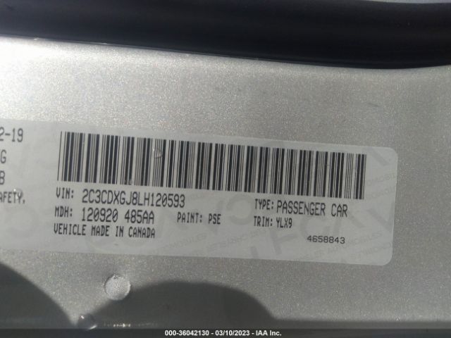 2C3CDXGJ8LH120593 Dodge Charger Scat Pack