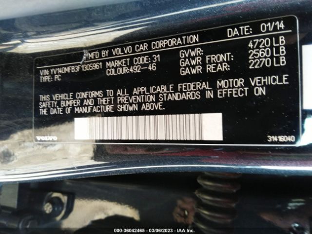 YV140MFB3F1305961 Volvo S60 T5 Drive-e Premier