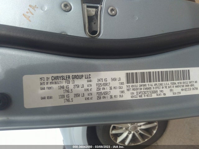 Dodge Journey Sxt 2013 3C4PDCBG7DT636809 Image 10