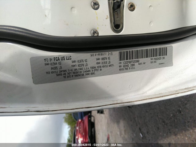 Dodge DART SXT 2015 1C3CDFBB7FD253082 Image 9