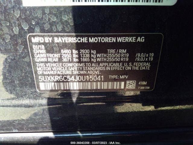 5UXKR6C54J0U15041 BMW X5 Xdrive50i