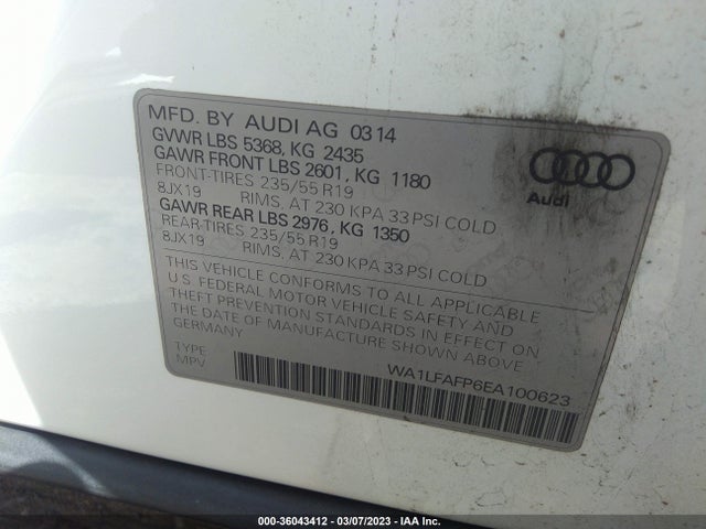 WA1LFAFP6EA100623 Audi Q5 Premium Plus