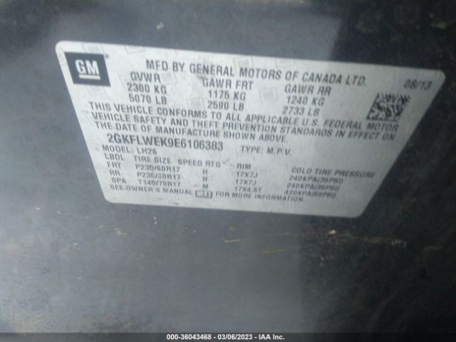 2GKFLWEK9E6106383 GMC Terrain Sle