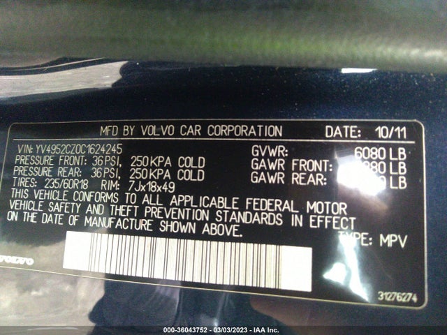 Volvo XC90 2012 YV4952CZ0C1624245 Image 10