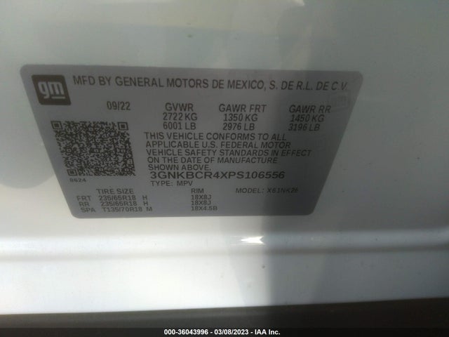 Chevrolet Blazer Lt 2023 3GNKBCR4XPS106556 Image 9