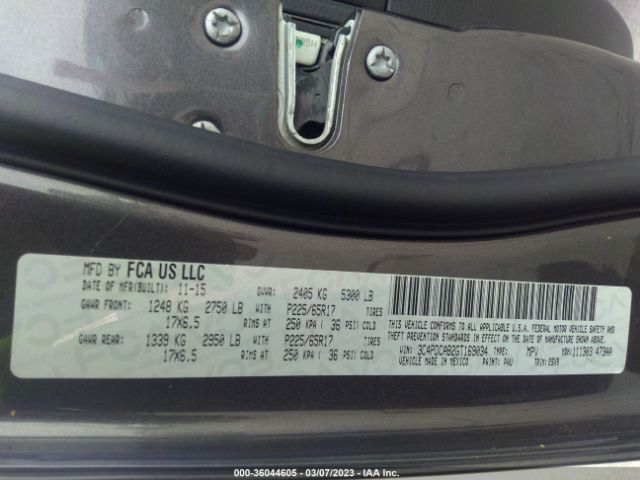 3C4PDCAB2GT169034 Dodge JOURNEY SE