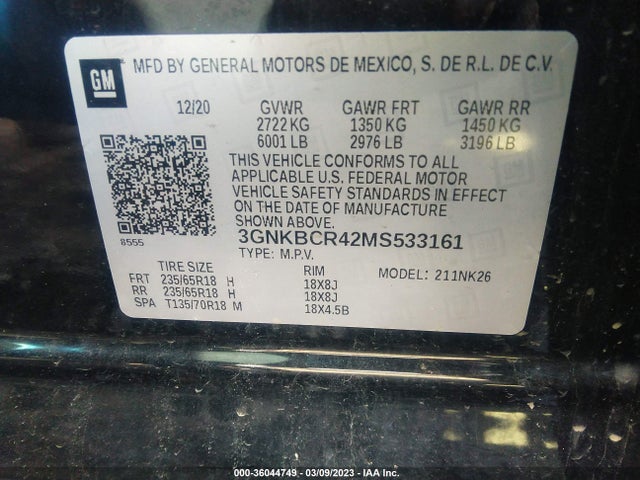 Chevrolet Blazer Lt 2021 3GNKBCR42MS533161 Image 9