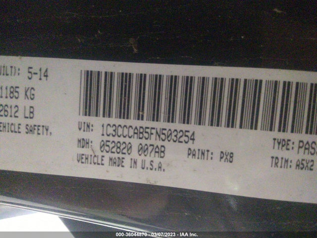 Chrysler 200 Limited 2015 1C3CCCAB5FN503254 Image 9