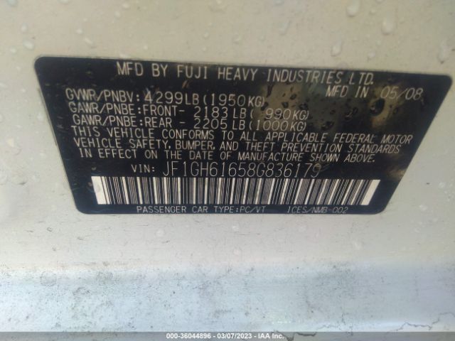 JF1GH61658G836179 Subaru IMPREZA WAGON