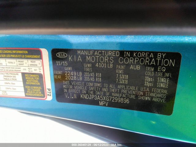 KNDJP3A5XG7299896 KIA SOUL +