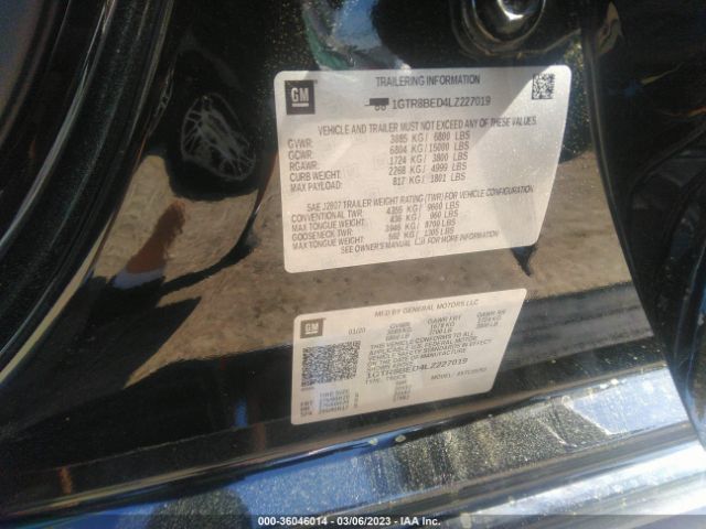1GTR8BED4LZ227019 GMC Sierra 1500 Sle