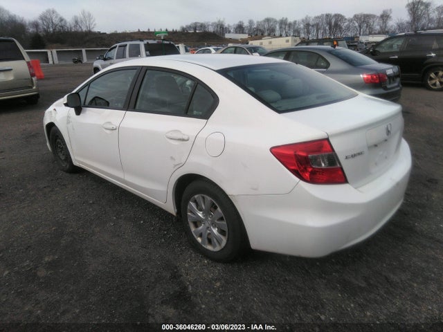 2012 HONDA CIVIC SDN LX VIN: 19XFB2F58CE392420