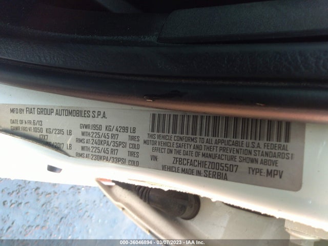 Fiat 500l Lounge 2014 ZFBCFACH1EZ005507 Image 9