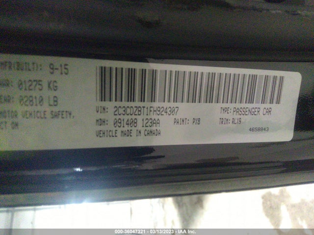 Dodge Challenger R/t Plus 2015 2C3CDZBT1FH924307 Image 9